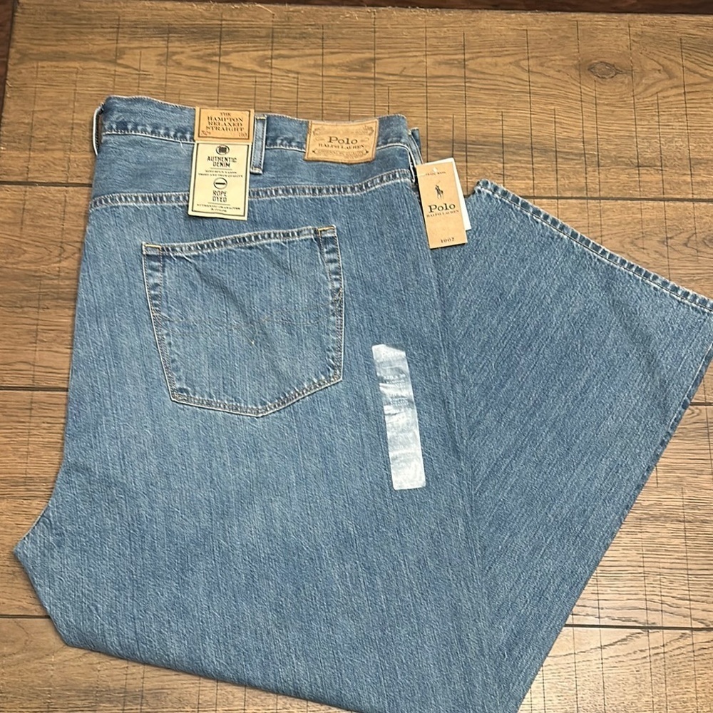 Polo by Ralph Lauren 52x30 Men’s Hampton Relaxed Straight Jeans NWT